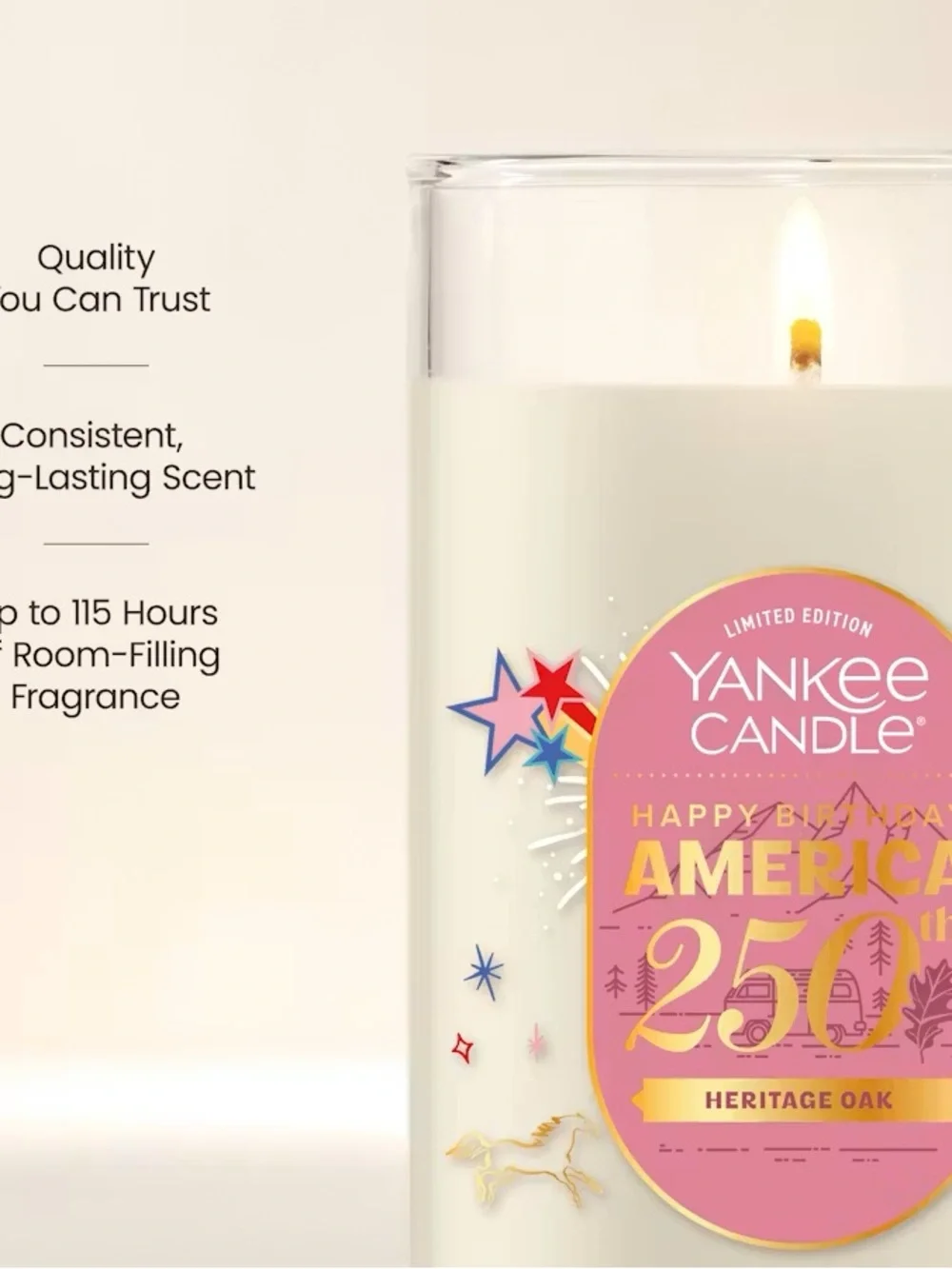 Yankee Candle Heritage Oak Medium Pillar Candle - New